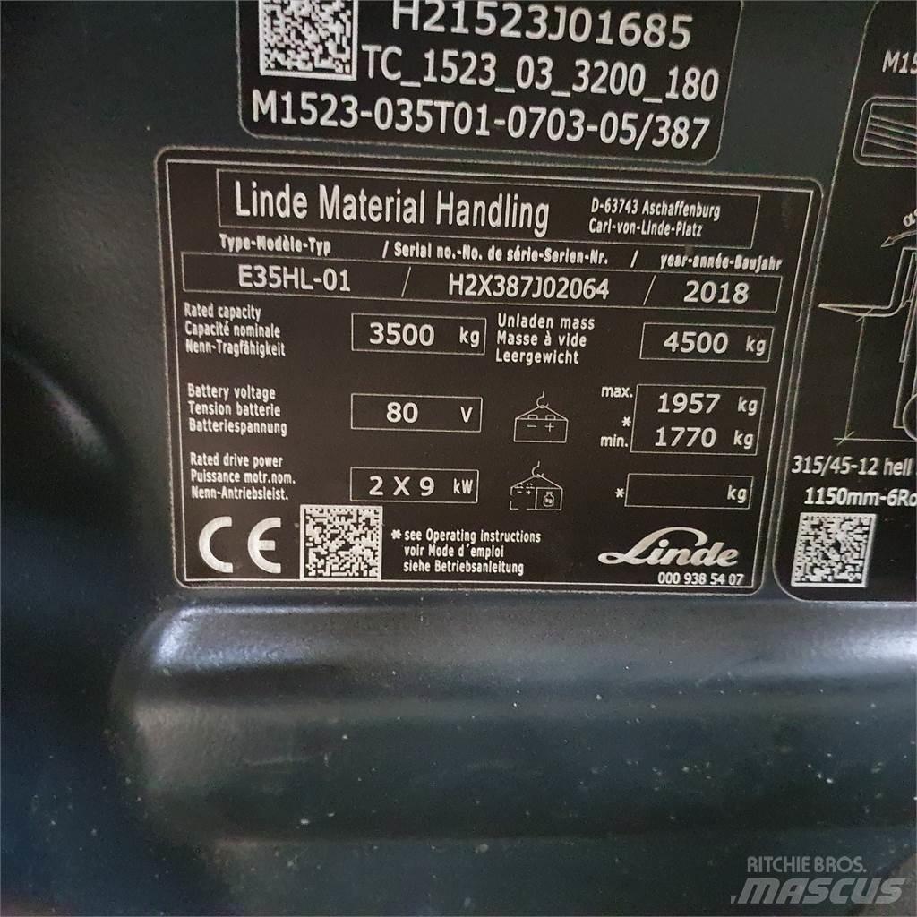 Linde E35HL 전동 지게차