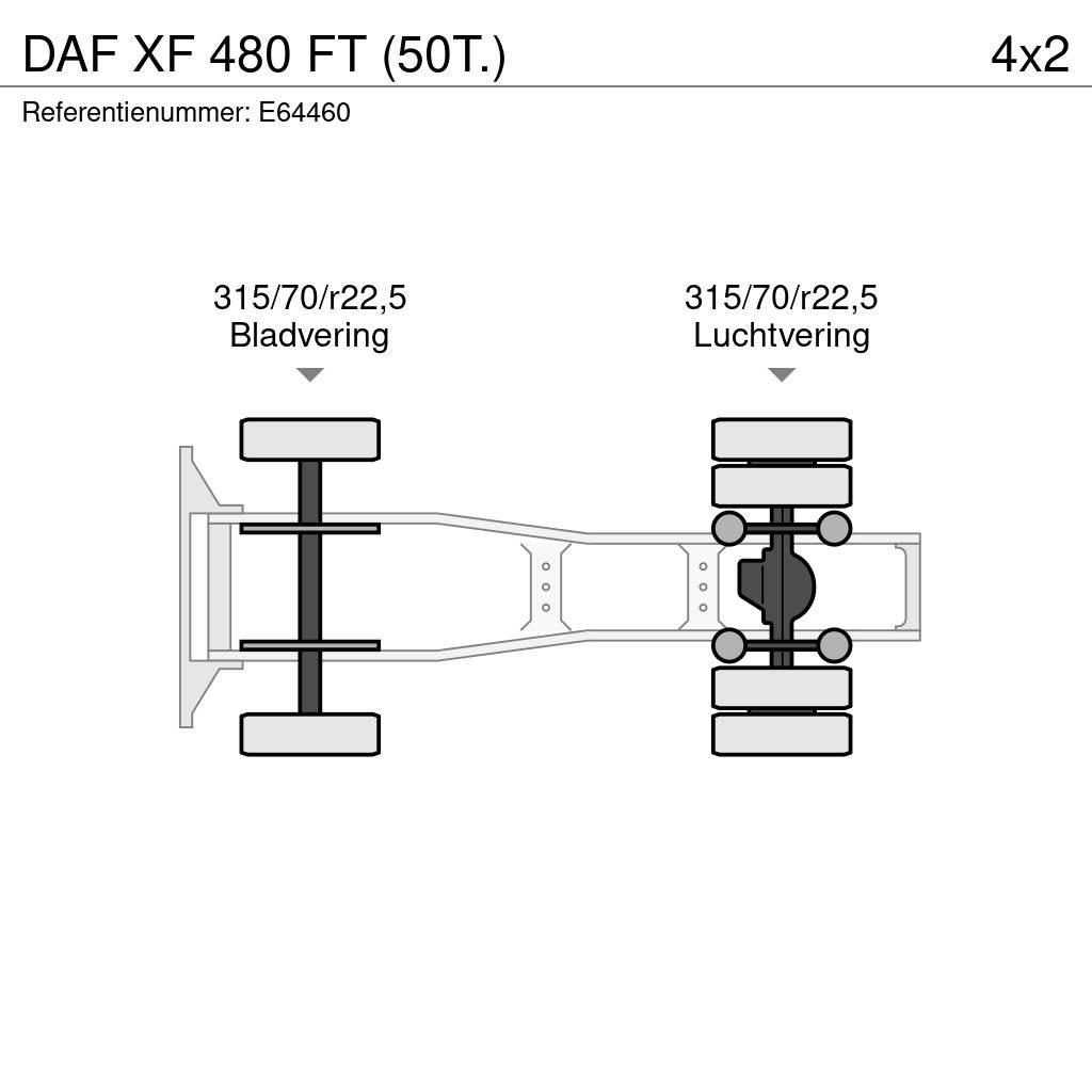 DAF XF 480 FT (50T.) 트랙터 유닛