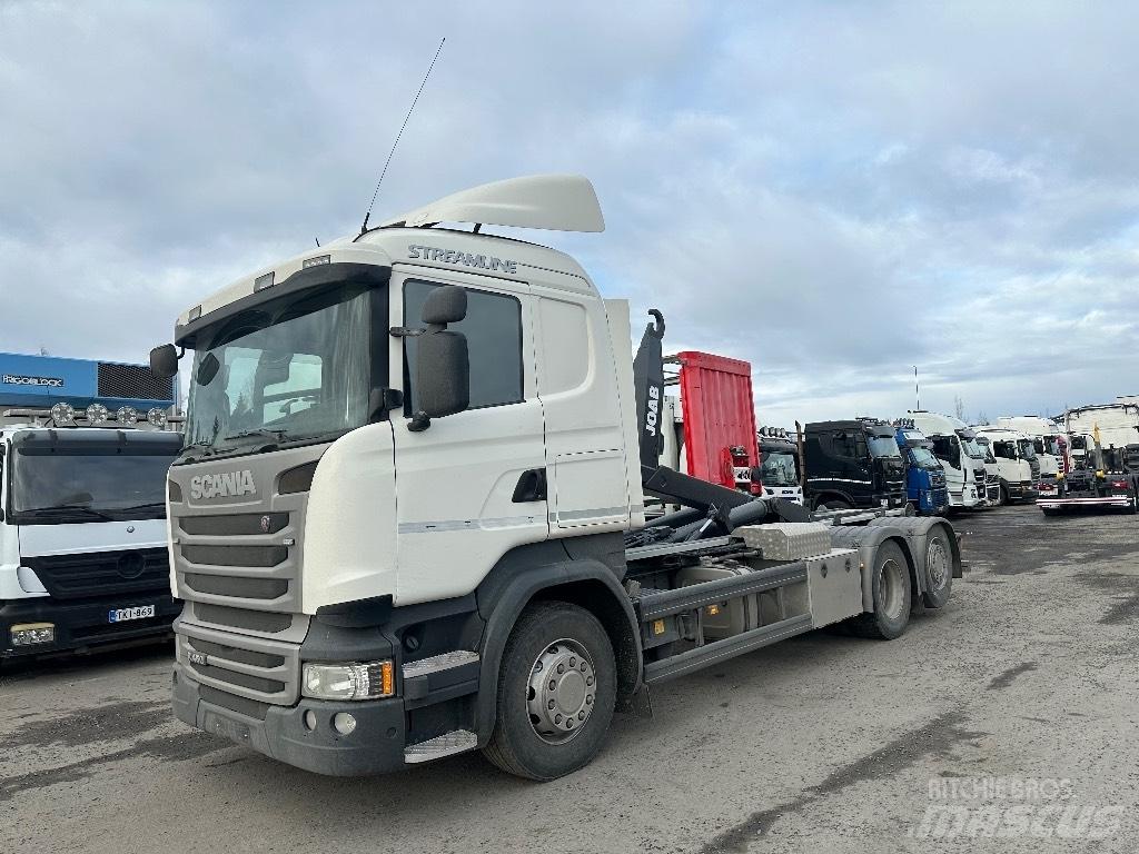 Scania R 450 6x2*4 훅 리프트 트럭