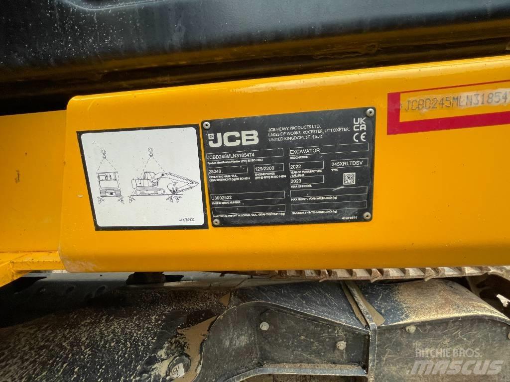 JCB 245 XR 대형 굴삭기 29톤 이상