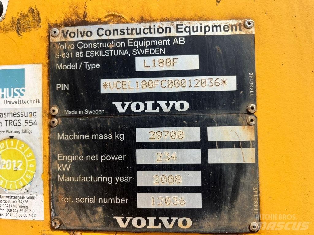 Volvo L 180 F  휠로우더