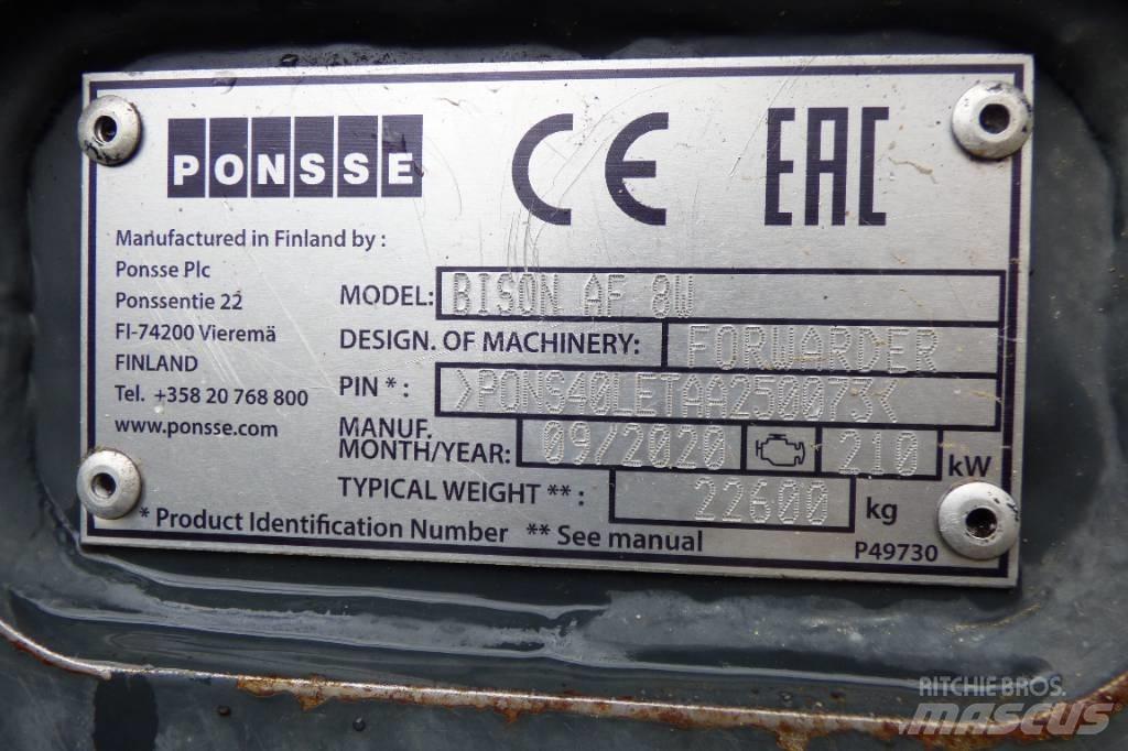Ponsse Bison AF 원목 포워더