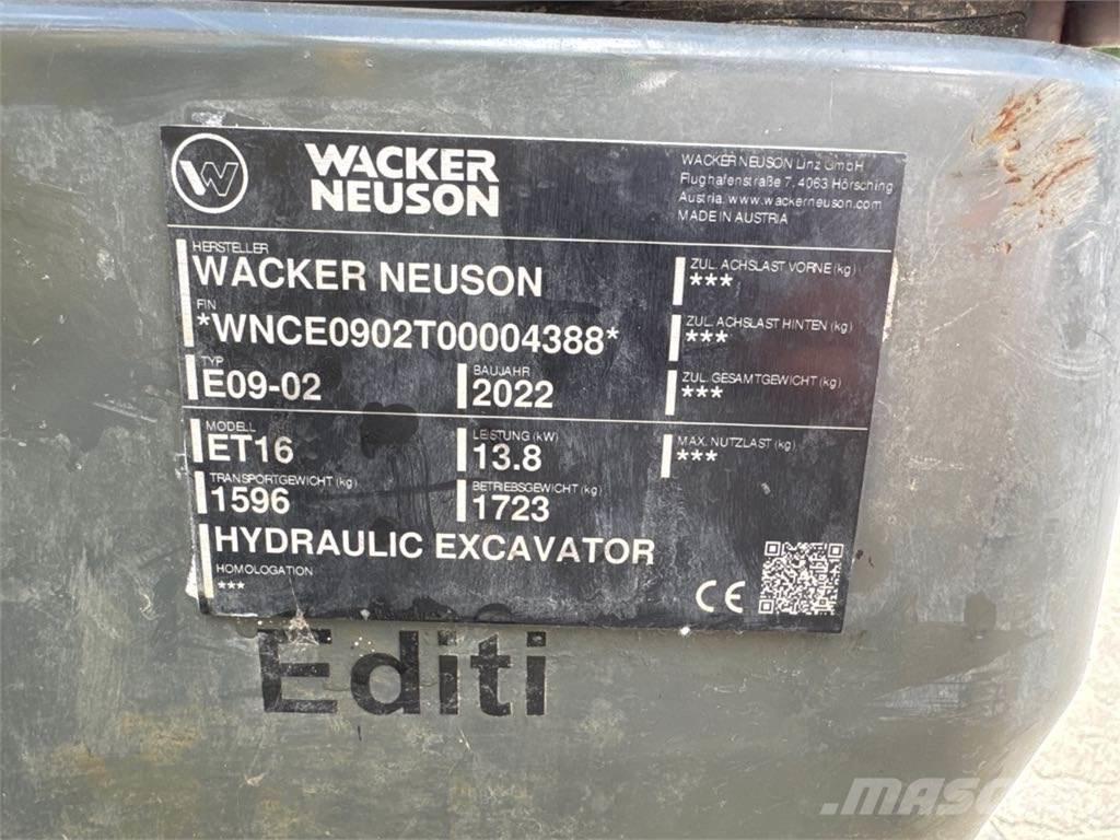 Wacker Neuson ET16 대형 굴삭기 29톤 이상