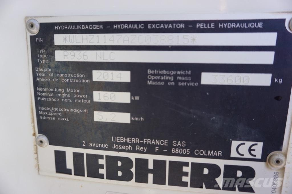 Liebherr R 936 N LC 대형 굴삭기 29톤 이상