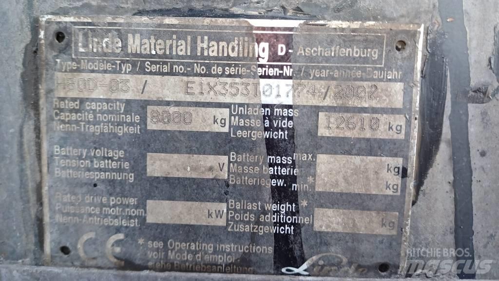 Linde H80D-03 디젤 지게차