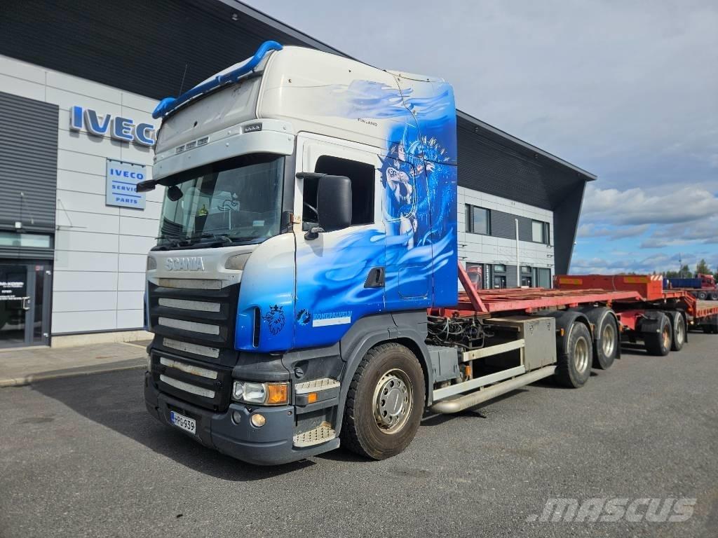 Scania R580 6x2 훅 리프트 트럭