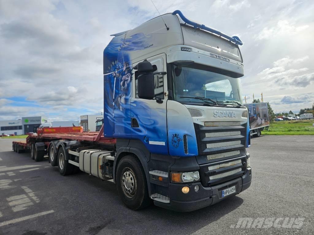 Scania R580 6x2 훅 리프트 트럭