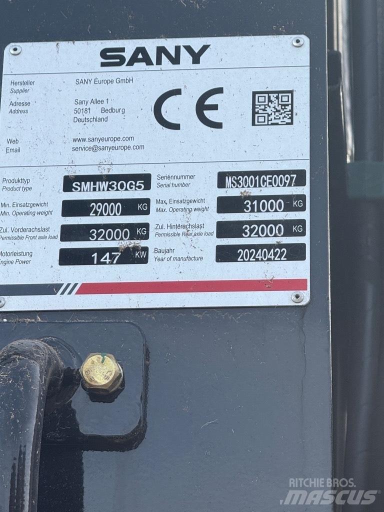 Sany SMHW 30 G5 폐기물/산업 처리기