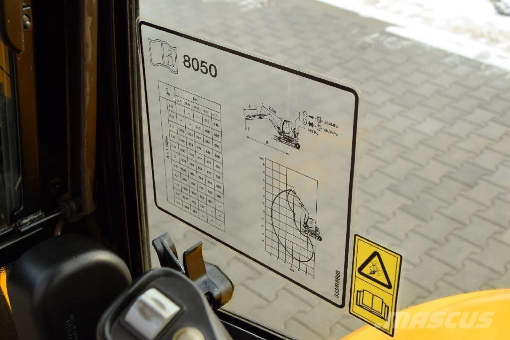 JCB 8050 RTS 소형 굴삭기 7톤 미만