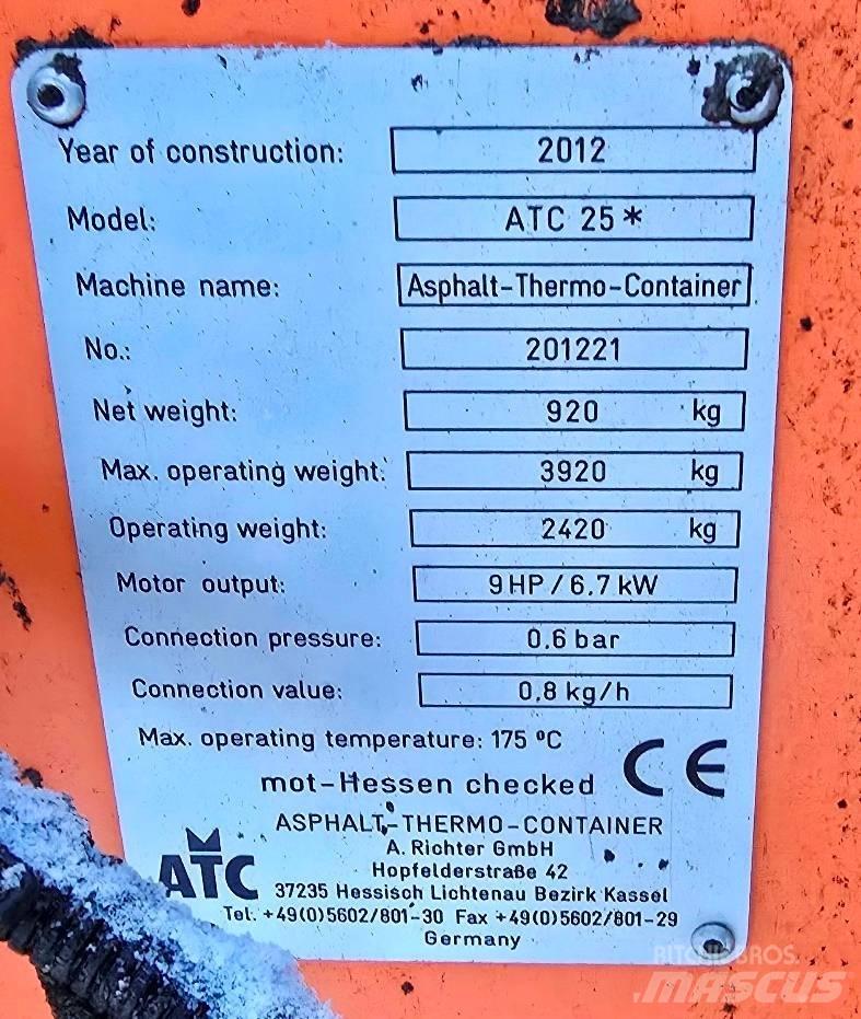 ATC 25 아스팔트 열 컨테니어