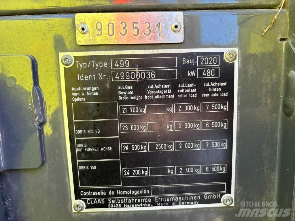 CLAAS Jaguar 960 4WD 자동 초지기계