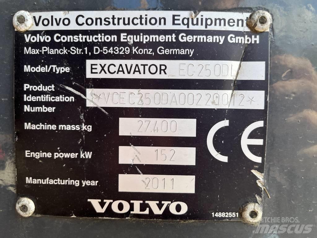 Volvo EC 250 D L 대형 굴삭기 29톤 이상