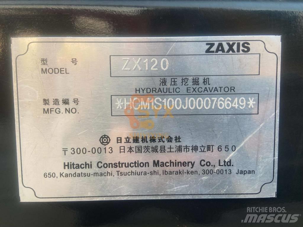 Hitachi ZX 120 대형 굴삭기 29톤 이상
