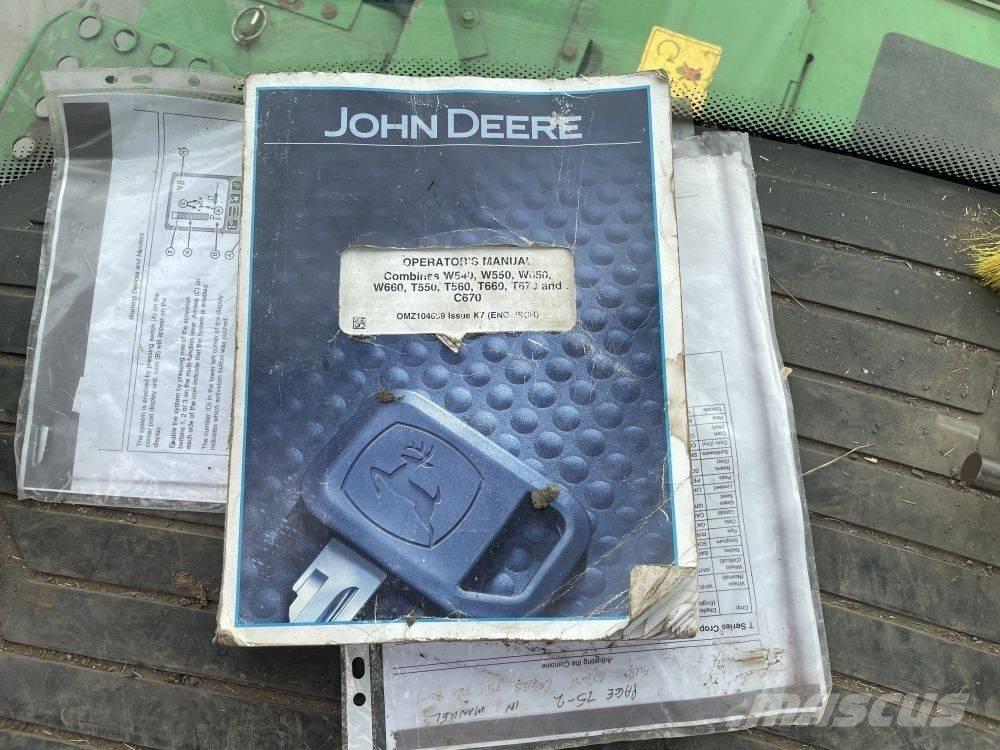John Deere T 550 콤바인 수확기