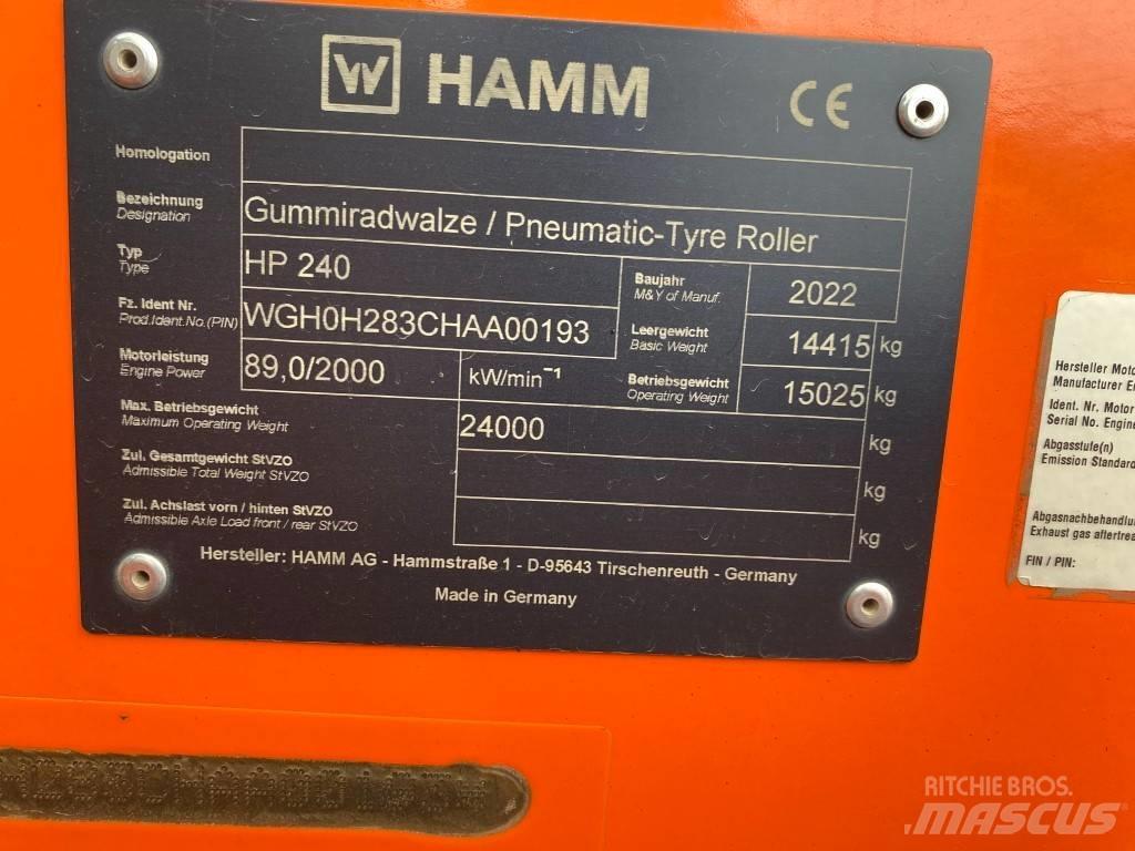Hamm HP240 트윈 드럼 롤러