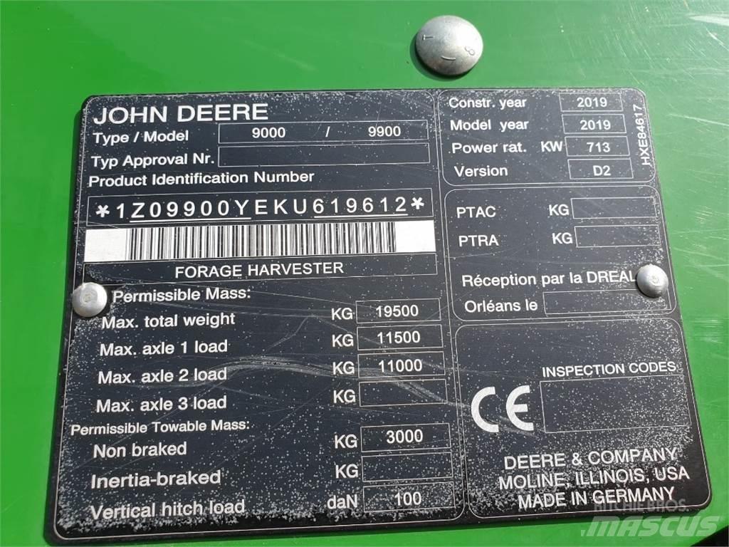 John Deere 9900 목초 수확기