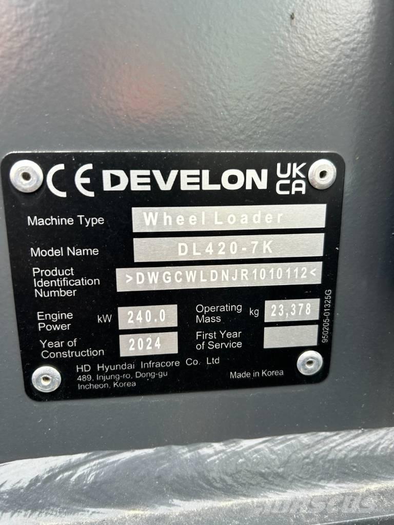 Develon DL 420 CVT-7  휠로우더