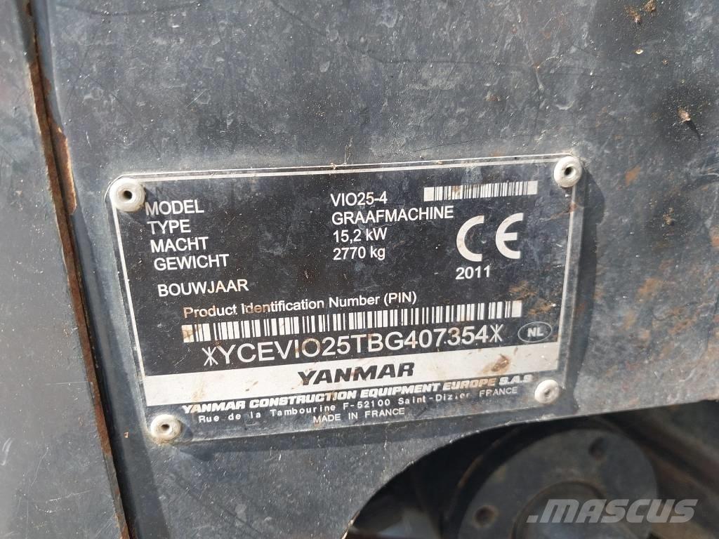 Yanmar Vio 25-4 소형 굴삭기 7톤 미만