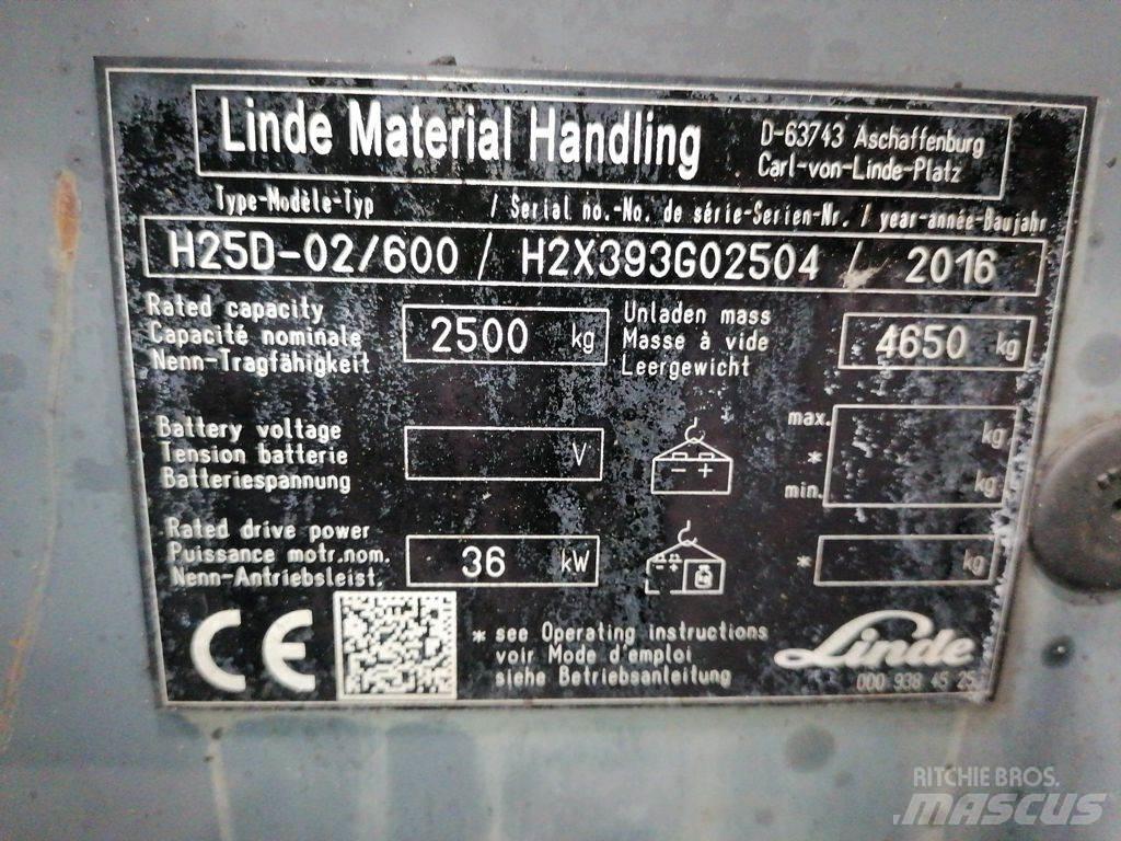 Linde H25D-02/600 LPG 지게차