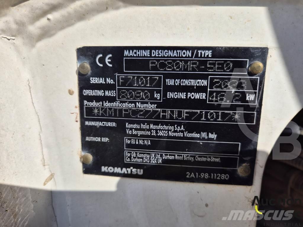 Komatsu PC80MR-3 중형굴삭기 7톤-28톤