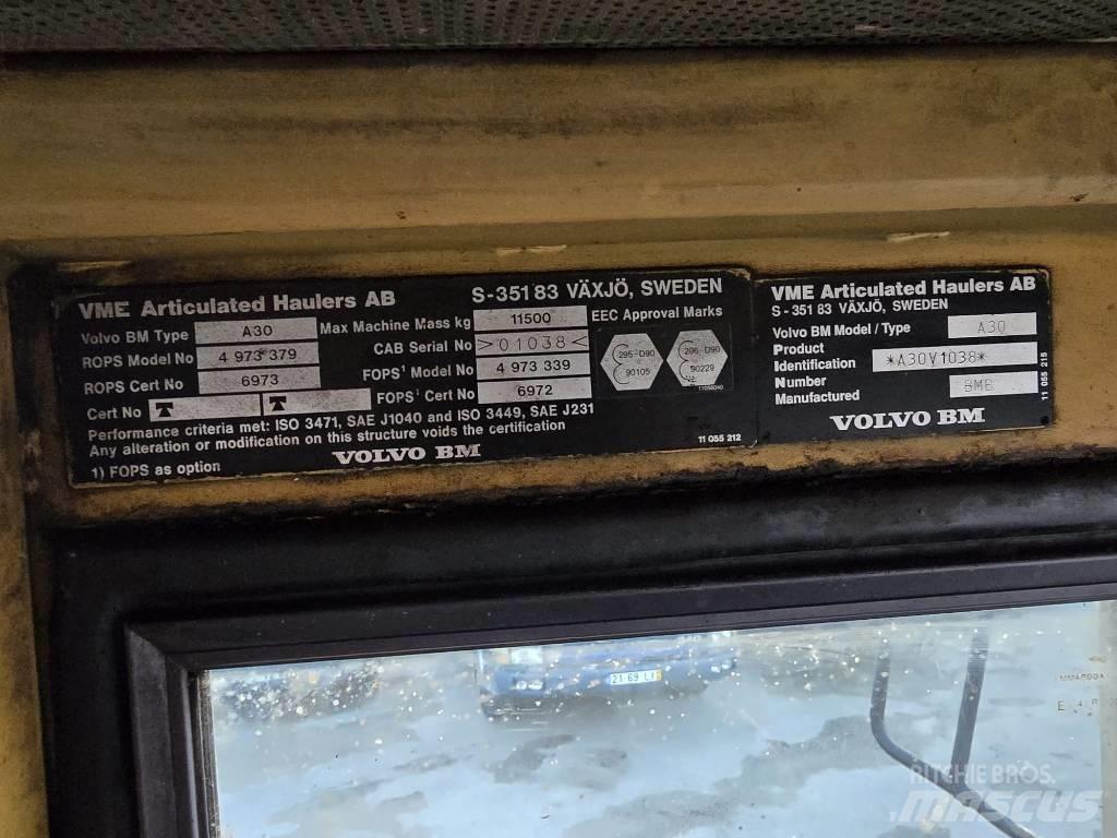 Volvo BM A30 연결식 홀러