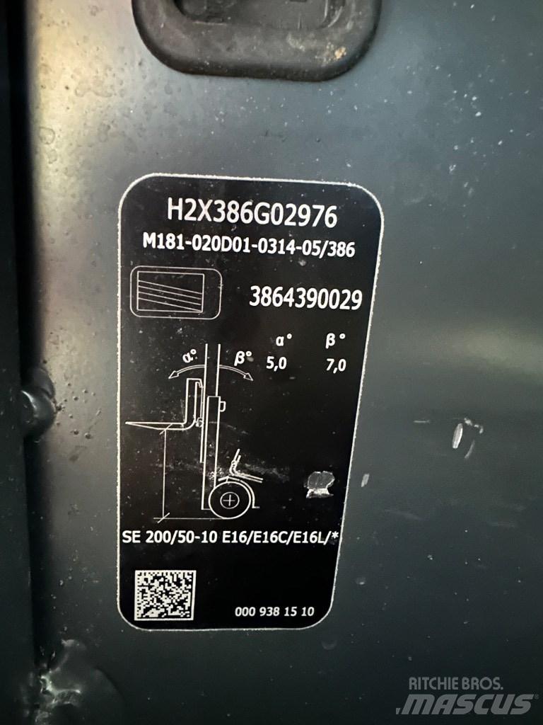 Linde E20L-02 전동 지게차