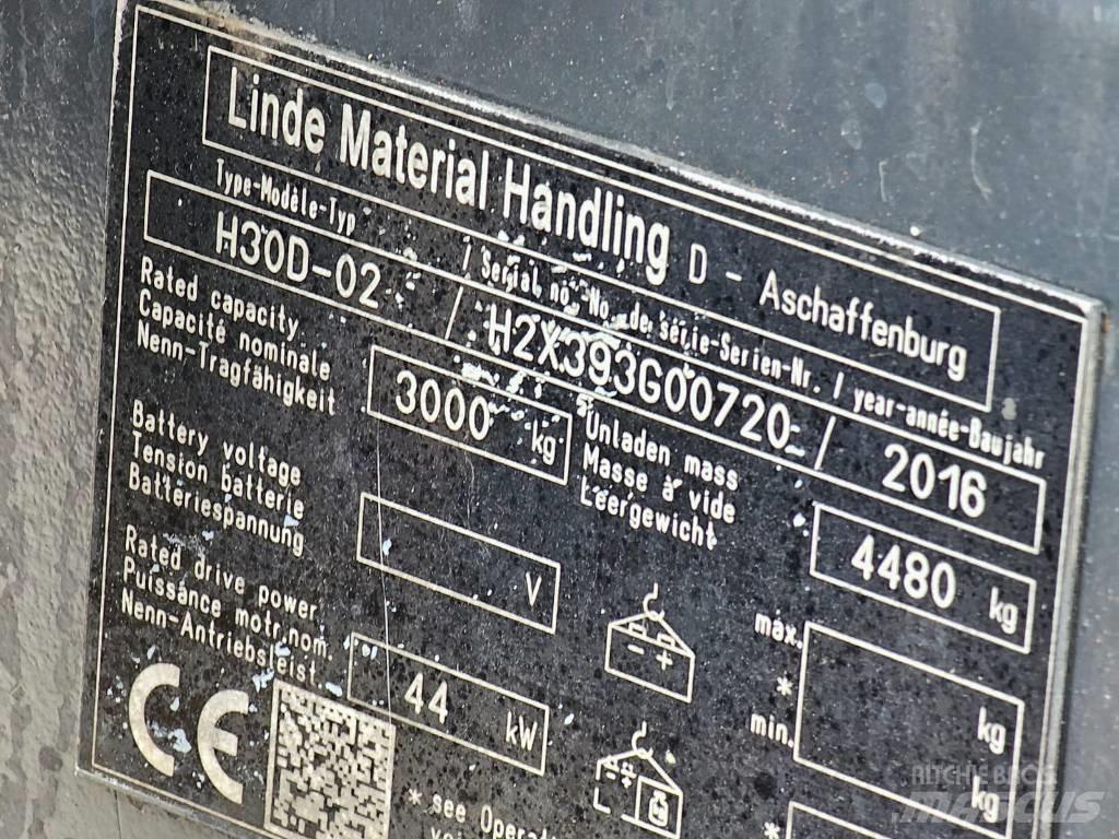 Linde H30D-02 디젤 지게차