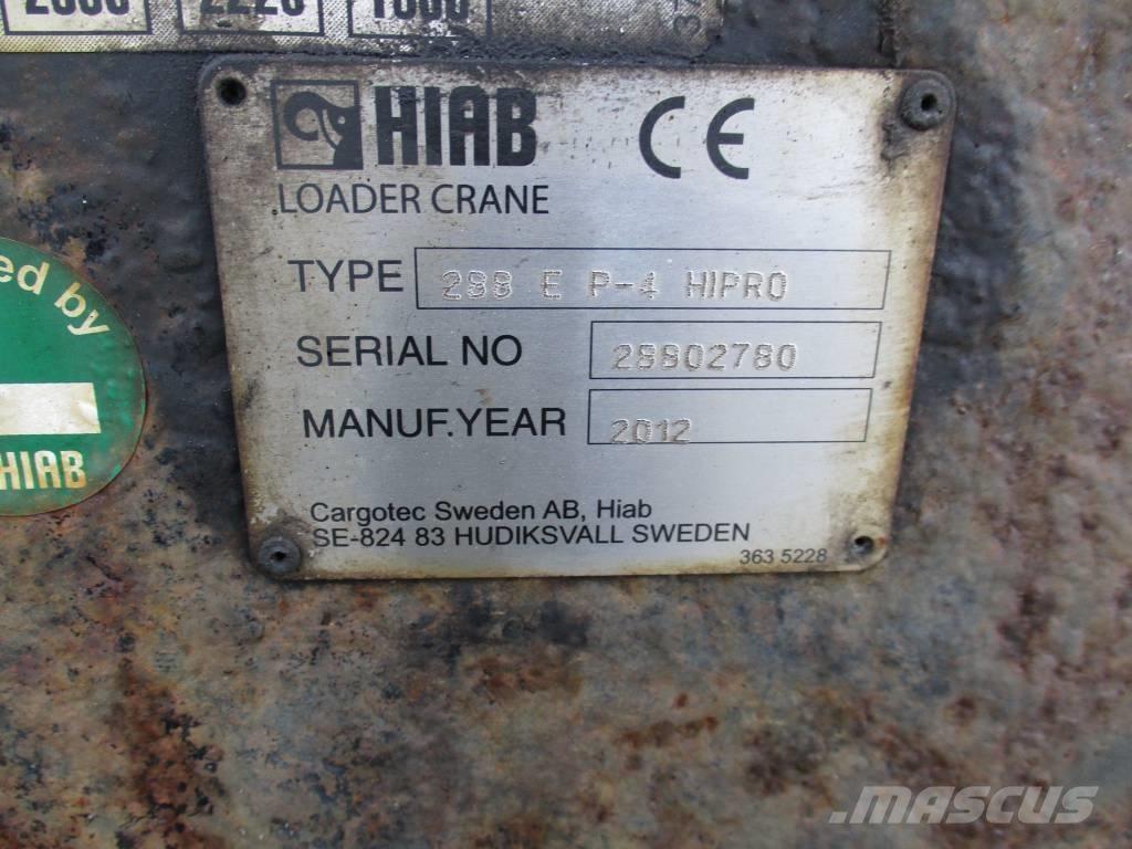 Hiab 288E p-4 Hipro 로더 크레인