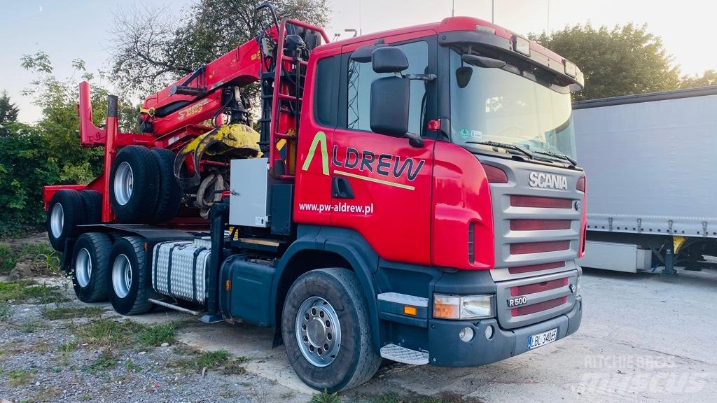 Scania R500 목재 트럭