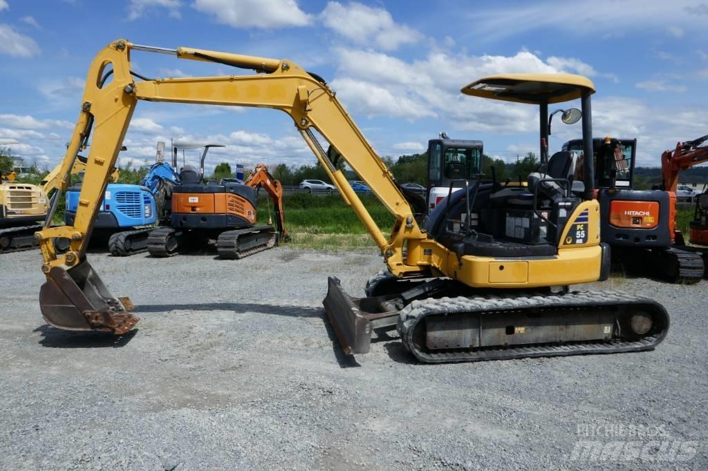 Komatsu PC 55 MR-3 소형 굴삭기 7톤 미만