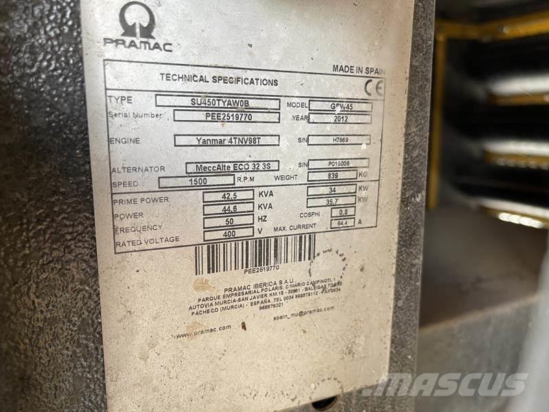 Pramac GSW 45 디젤 발전기