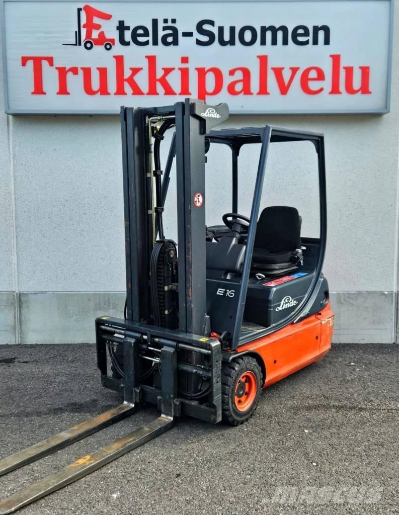 Linde E 16 C-02 전동 지게차