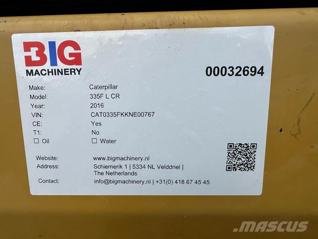 CAT 335F L CR 대형 굴삭기 29톤 이상