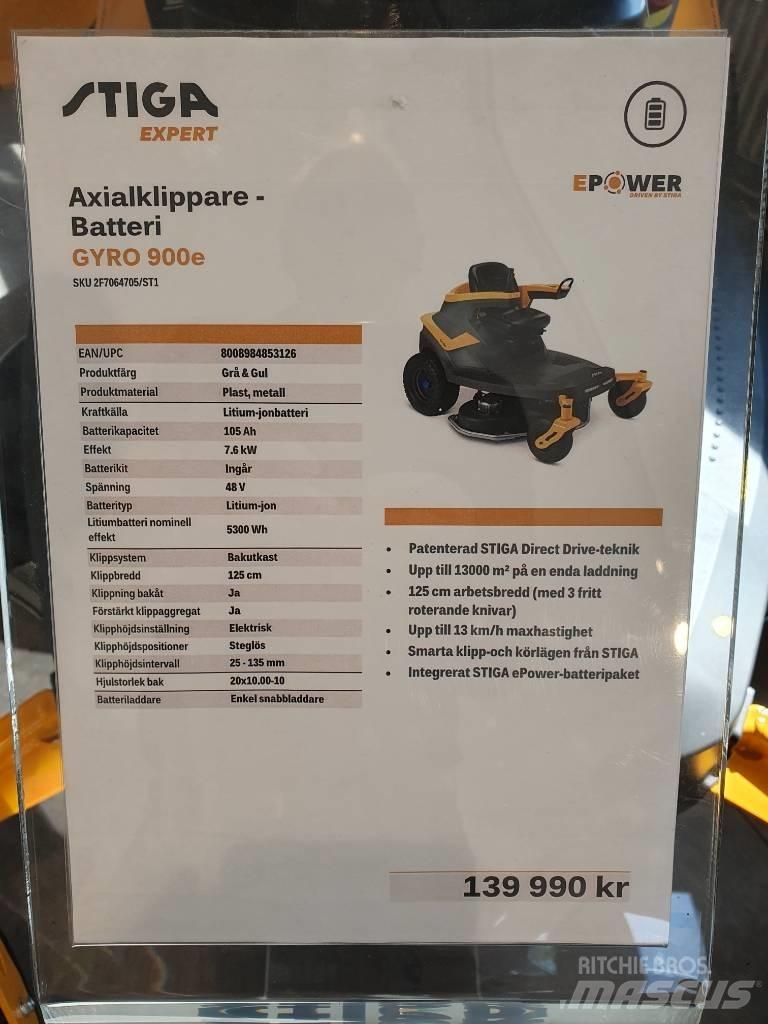 Stiga GYRO 900E DEMO 탑승형 잔디깎기