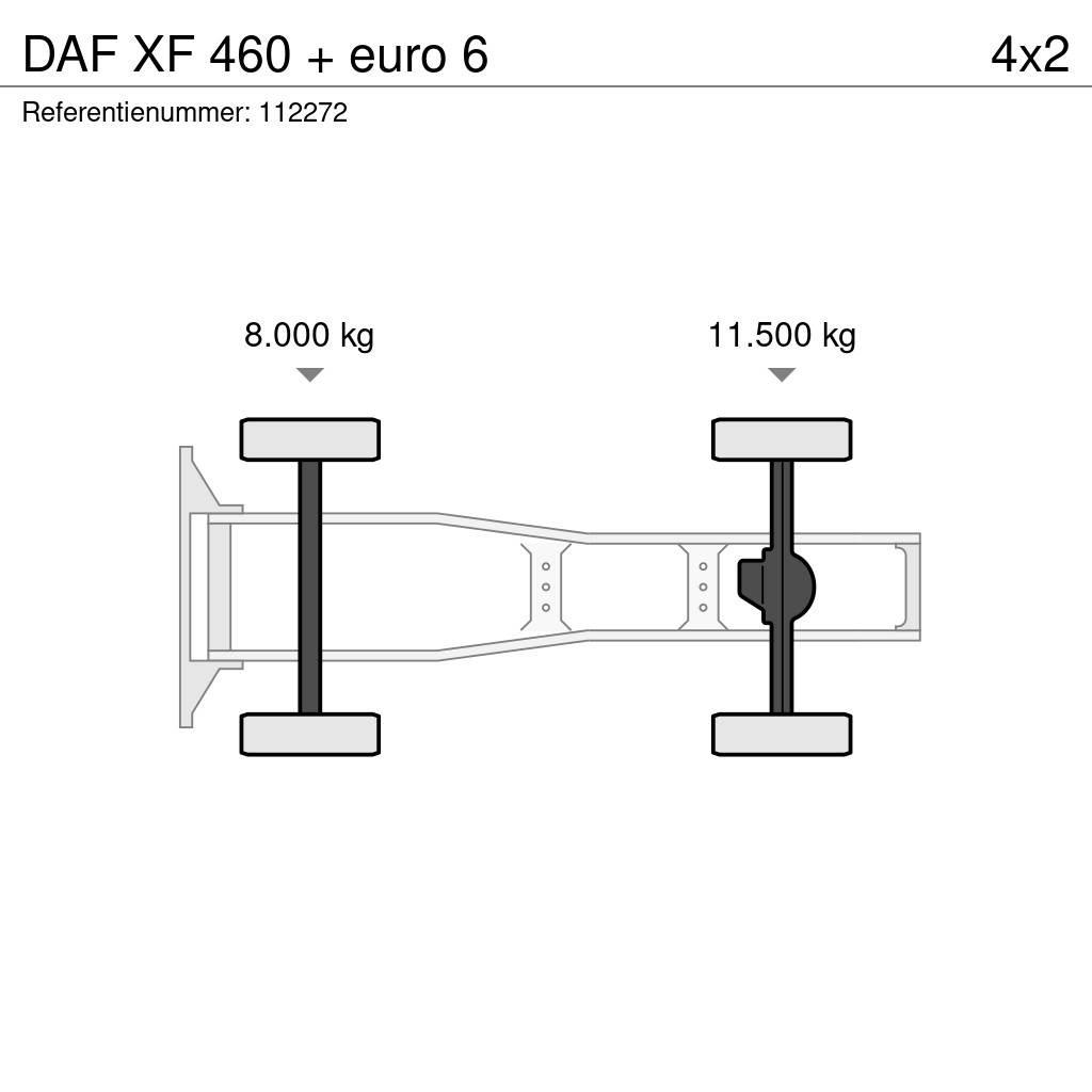 DAF XF 460 + euro 6 트랙터 유닛