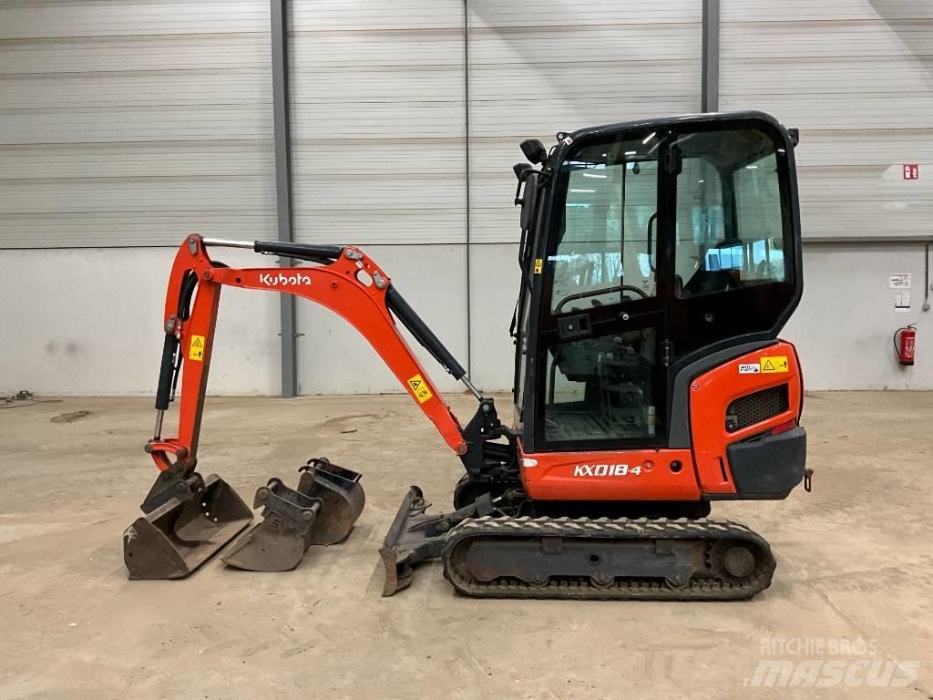 Kubota KX 018-4 소형 굴삭기 7톤 미만