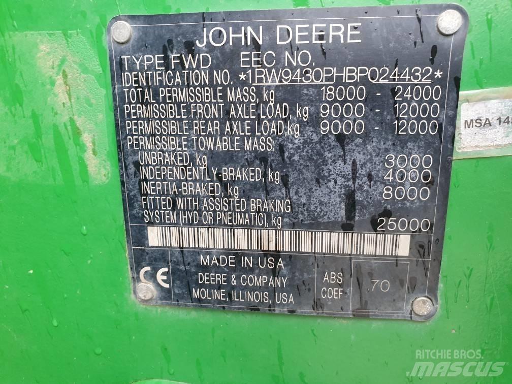 John Deere 9430 트랙터