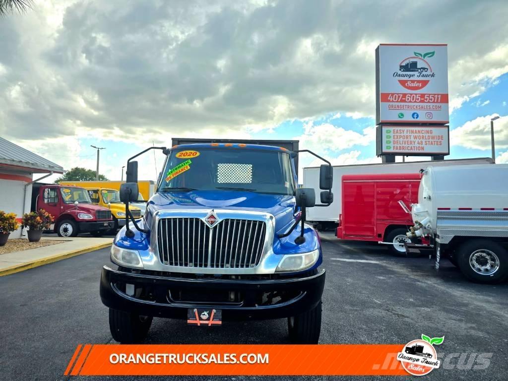 International MV607 플랫베드/드롭사이드 트럭