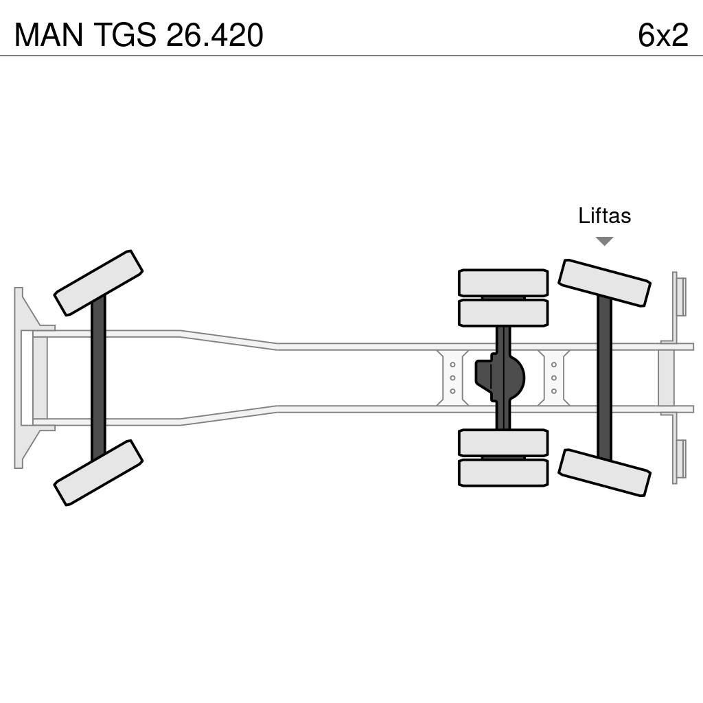 MAN TGS 26.420 케이블 리프트 탈착식 트럭
