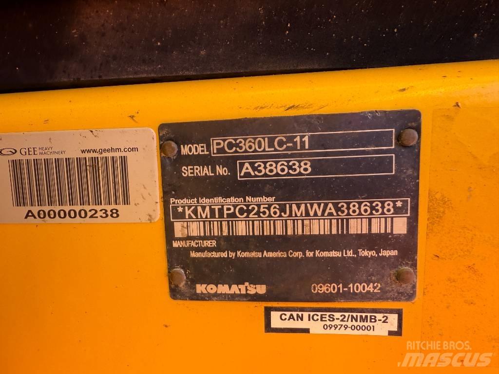 Komatsu PC360LC-11 대형 굴삭기 29톤 이상