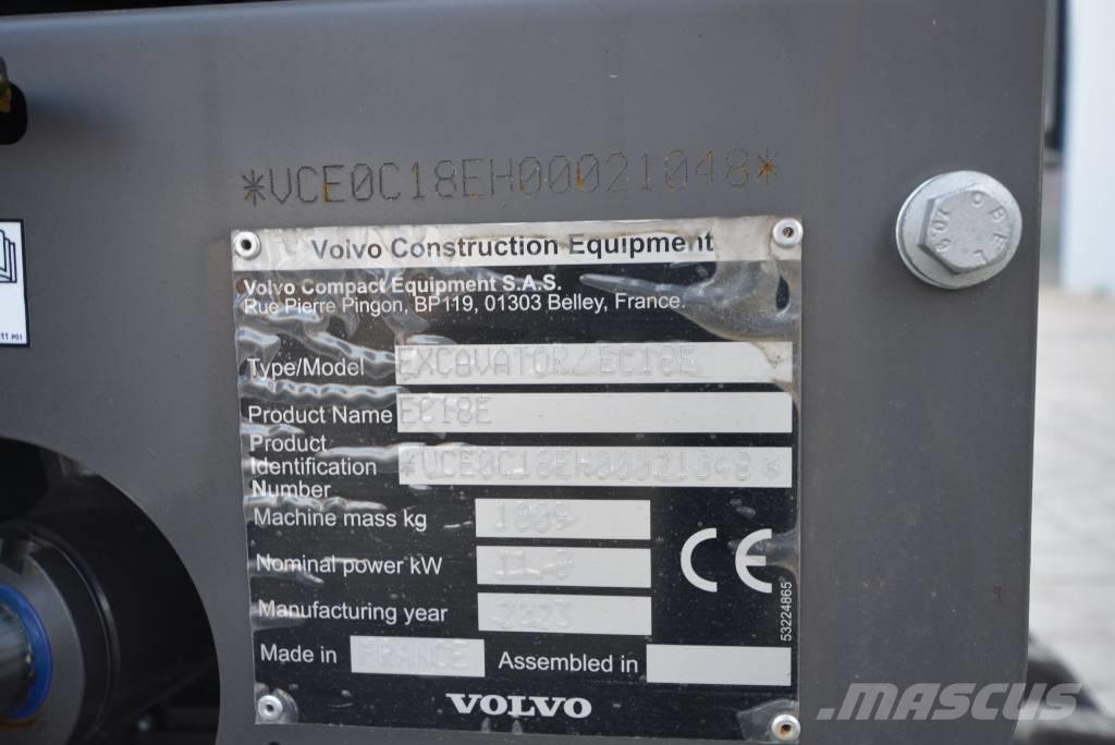 Volvo EC 18 E 소형 굴삭기 7톤 미만