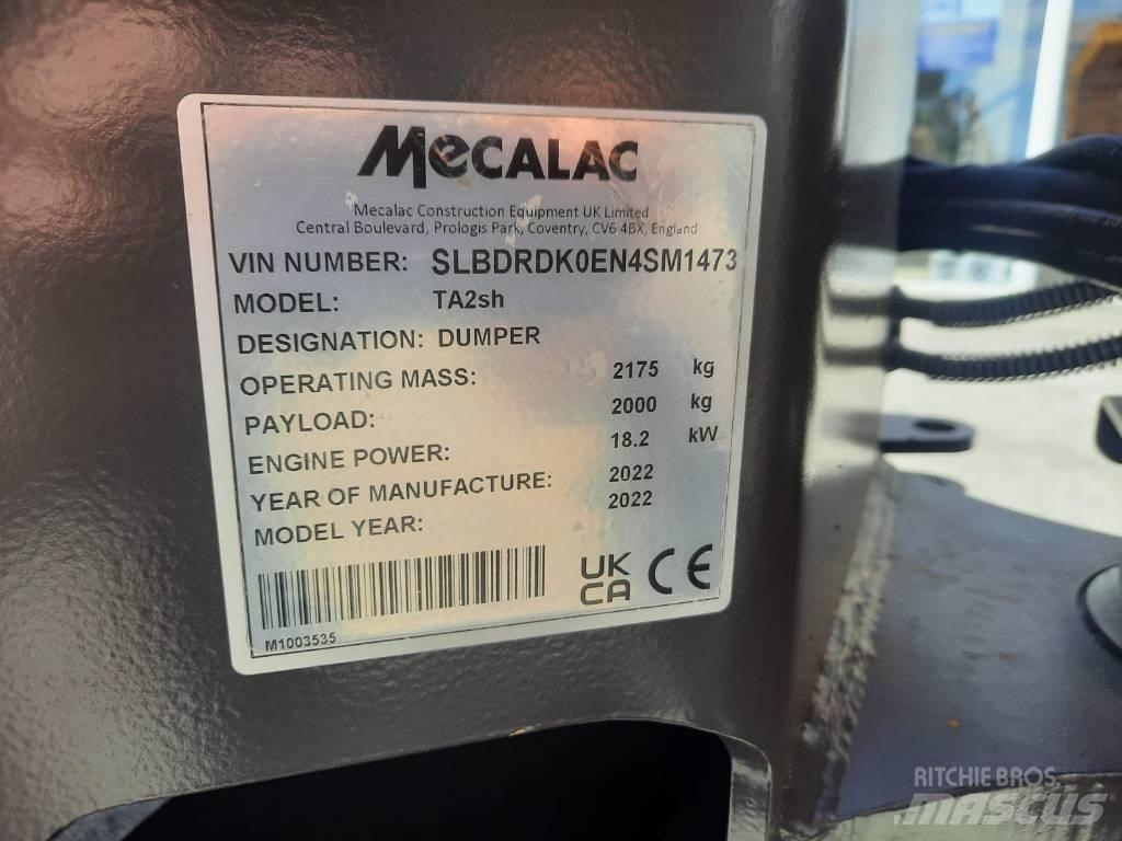Mecalac TA2SH 건설현장 덤프트럭