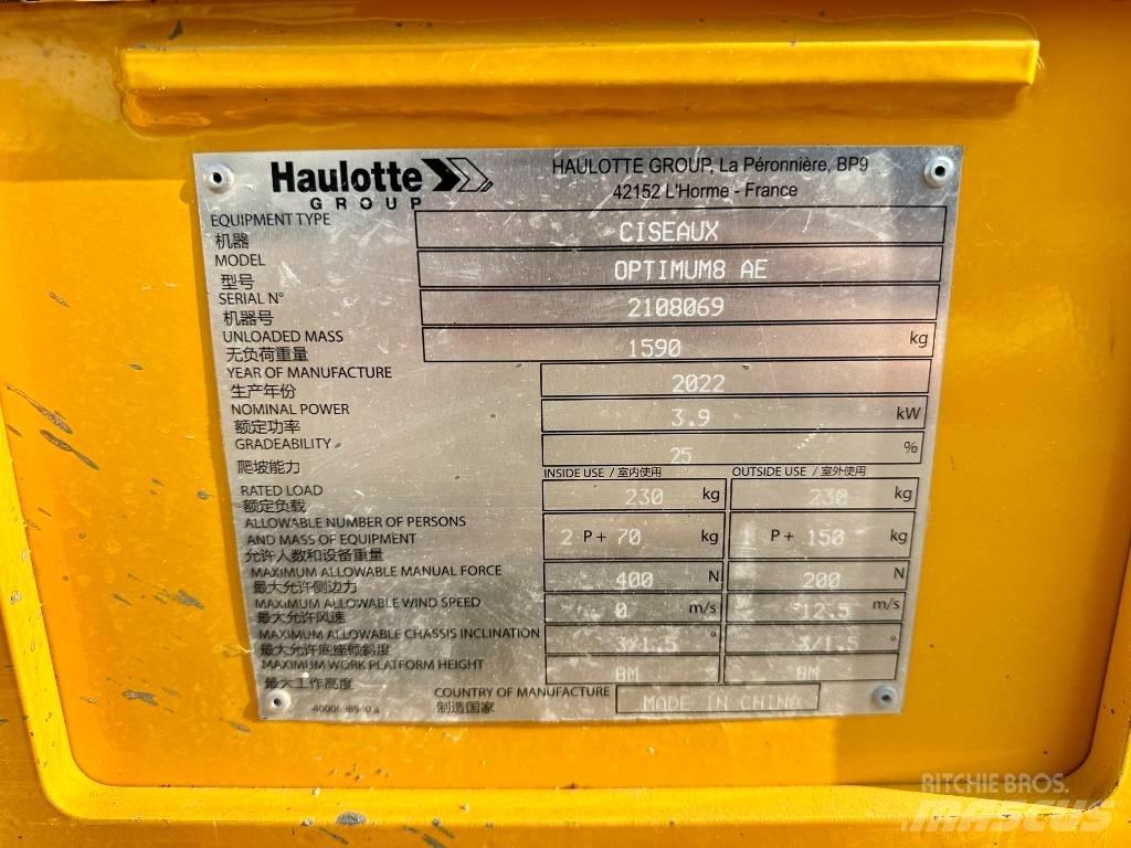 Haulotte OPTIMUM 8 가위형 리프트