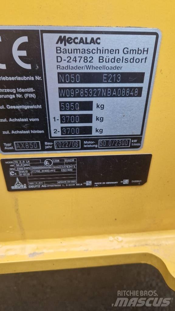 Mecalac AX 850  휠로우더