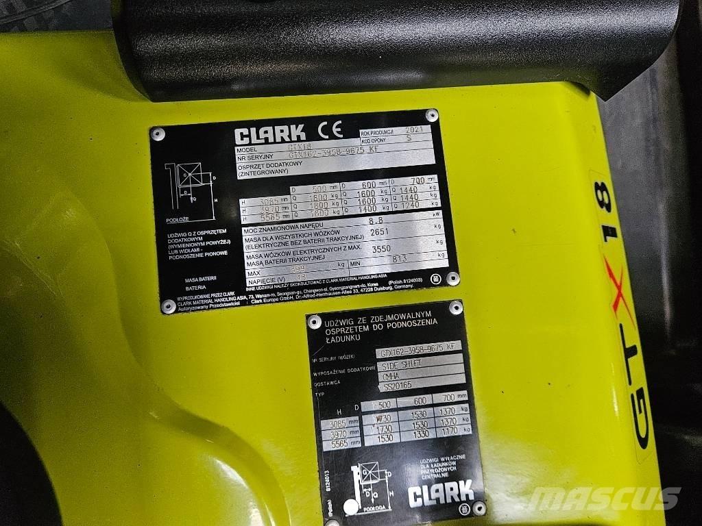 Clark GTX 18 전동 지게차