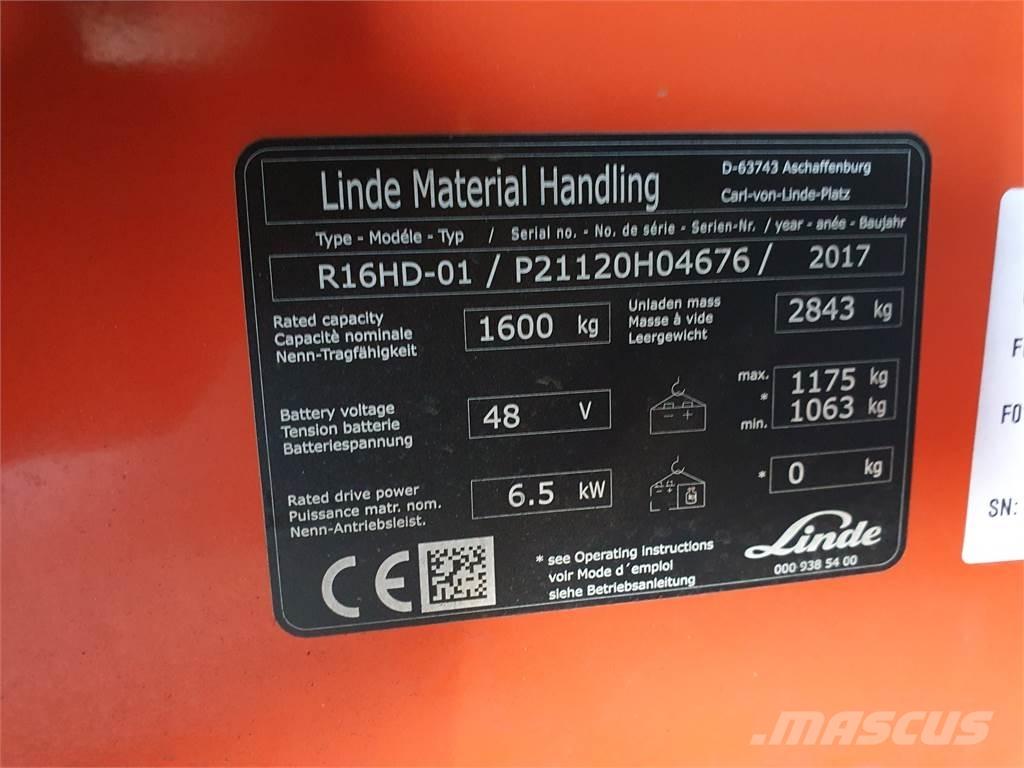 Linde R16HD 리치 트럭