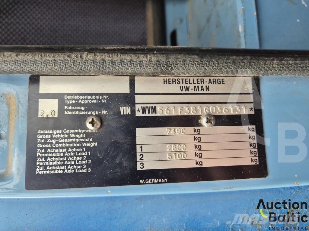 MAN 8.136 플랫베드/드롭사이드 트럭