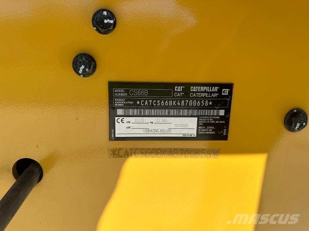 CAT CS 66 B 싱글 드럼 롤러