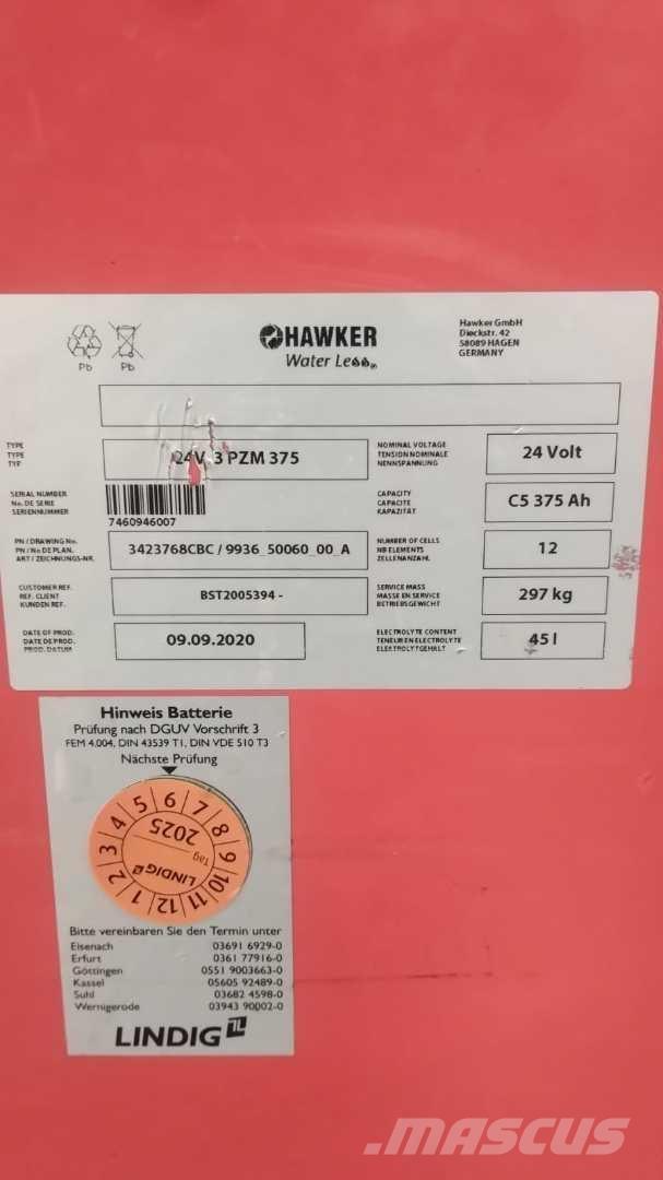 Linde L14 보행식 리치 지게차