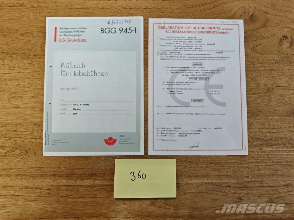 Manitou 280 TJ 견인식 전동이동 리프트